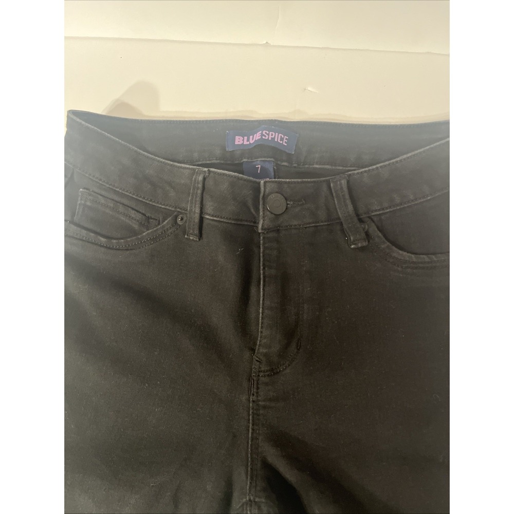Bluespice Women's Skinny Jeans Size 7 Stretch Fit Black